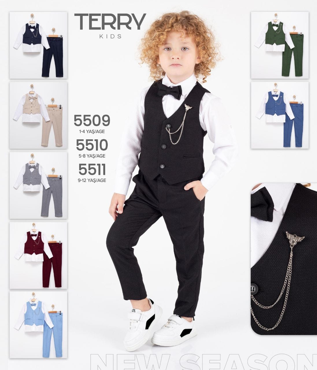 Terry Kids YELEKLİ TAKIM